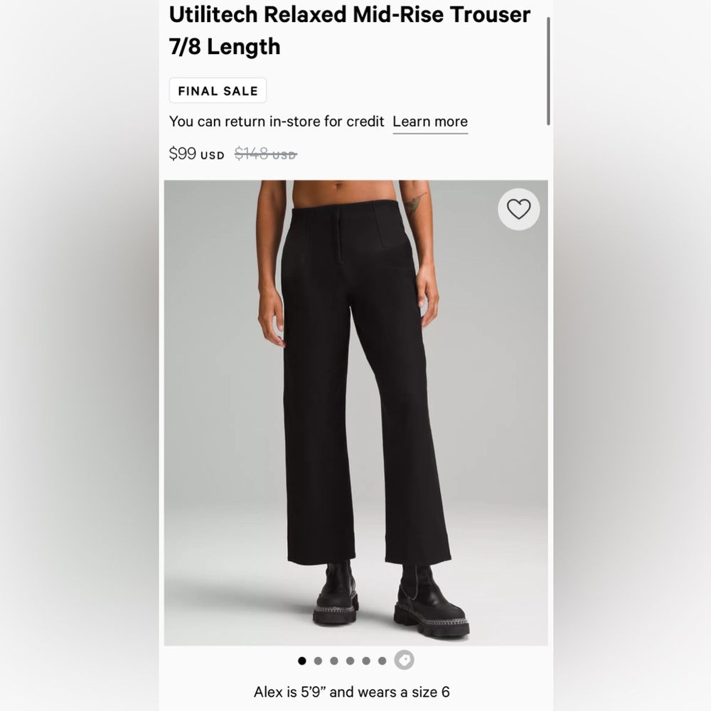 Lululemon Pants Black size 14